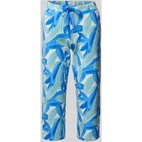 Schiesser Relaxed Fit Pyjama-Hose mit elastischem Bund Modell 'Mix+Relax' in Blau, Größe 36 von Schiesser