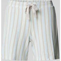 Schiesser Relaxed Fit Pyjama-Shorts mit Tunnelzug Modell 'Mix+Relax' in Beige, Größe 36 von Schiesser