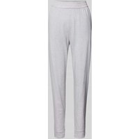 Schiesser Relaxed Fit Sweatpants mit Teilungsnähten in Hellgrau, Größe 38 von Schiesser
