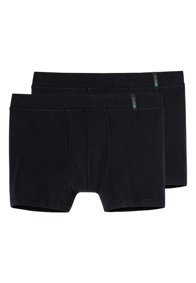 Schiesser Retro Boxer 2er Pack Long Life Soft (Spar-Set, 2-St) Retro Short / Pant - Baumwolle - ohne Eingriff - Schnelltrocknend von Schiesser