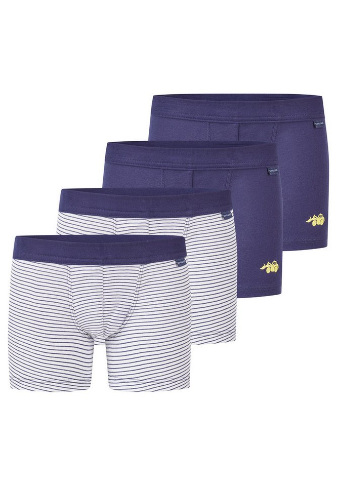 Schiesser Retro Boxer 4er Pack Kids Boys Feinripp Organic Cotton (Spar-Set, 4-St) Retro Short / Pant - Baumwolle - ohne Eingriff von Schiesser