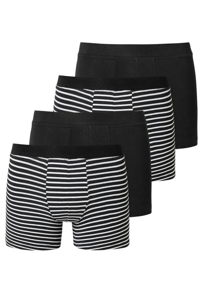 Schiesser Retro Boxer 4er Pack Teens Boys 95/5 Organic Cotton (Spar-Set, 4-St) Retro Short / Pant - Baumwolle - ohne Eingriff - Überzogener Gummibund von Schiesser