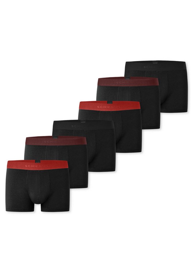 Schiesser Retro Boxer 6er Pack 95/5 Cotton (Spar-Set, 6-St) Retro Short / Pant - Baumwolle - ohne Eingriff - Atmungsaktiv von Schiesser