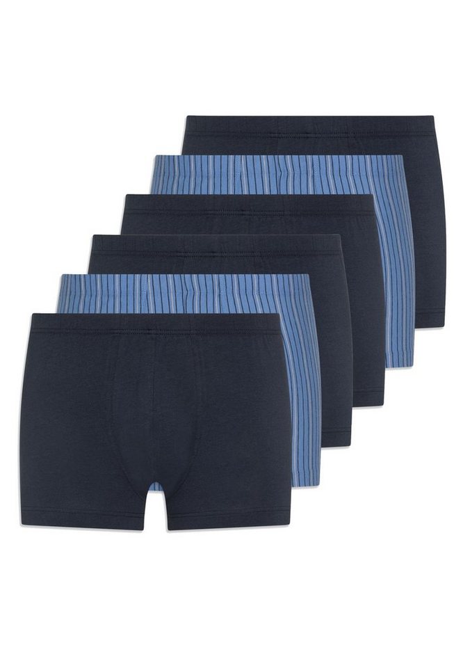 Schiesser Retro Boxer 6er Pack 95/5 Essentials Organic Cotton (Spar-Set, 6-St) Retro Short / Pant - Baumwolle - ohne Eingriff - Atmungsaktiv von Schiesser