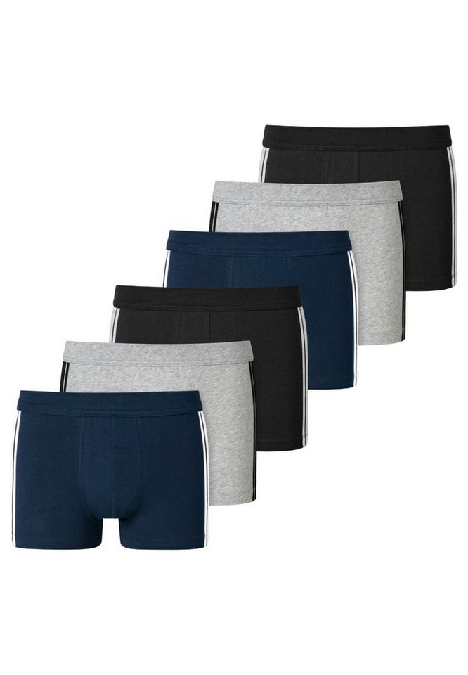 Schiesser Retro Boxer 6er Pack - 95/5 Stretch - Organic Cotton (Spar-Set, 6-St) Retro Short / Pant - Baumwolle - Ohne Eingriff - von Schiesser