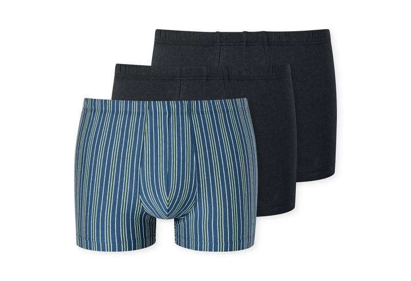 Schiesser Retro Boxer 95/5 Essentials - Organic Cotton (Packung, 3-St., 3er-Pack) Basic Herren Shorts figurbetont mit Komfortbund von Schiesser