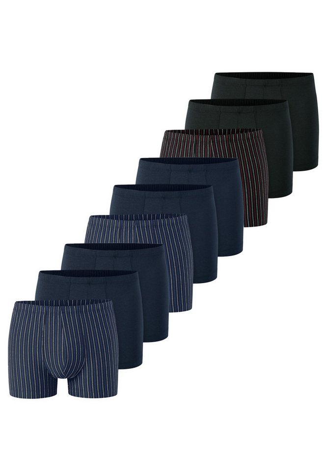 Schiesser Retro Boxer 9er Pack 95/5 Essentials (Spar-Set, 9-St) Retro Short / Pant - Baumwolle - ohne Eingriff - Atmungsaktiv von Schiesser