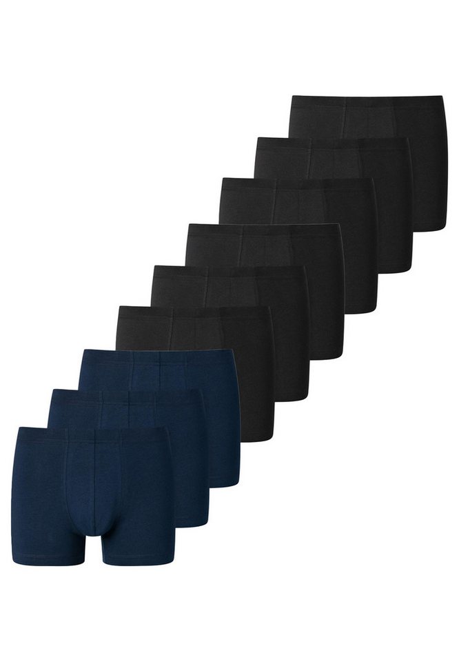 Schiesser Retro Boxer 9er Pack 95/5 Essentials - Organic Cotton (Spar-Set, 9-St) Retro Short / Pant - Baumwolle - ohne Eingriff - Atmungsaktiv von Schiesser