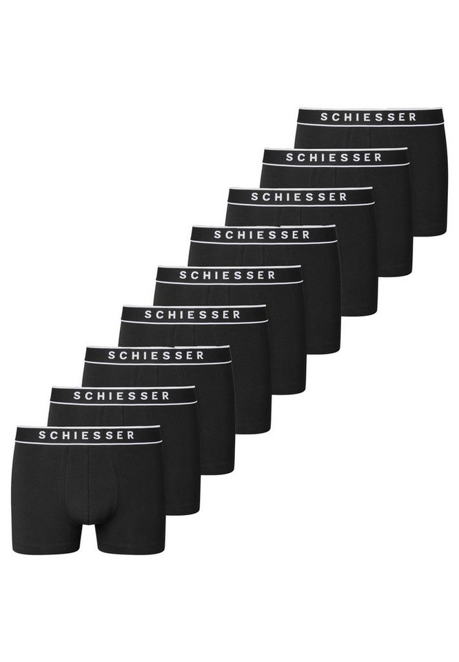 Schiesser Retro Boxer 9er Pack 95/5 Organic Cotton (Spar-Set, 9-St) Retro Short / Pant - Baumwolle - ohne Eingriff - Atmungsaktiv von Schiesser