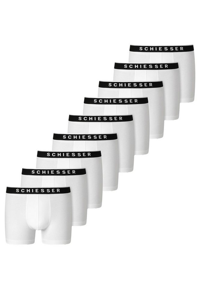 Schiesser Retro Boxer 9er Pack 95/5 Organic Cotton (Spar-Set, 9-St) Retro Short / Pant - Baumwolle - ohne Eingriff - Atmungsaktiv von Schiesser