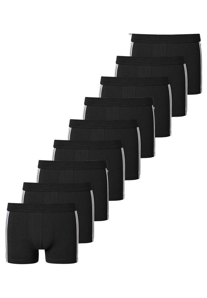 Schiesser Retro Boxer 9er Pack 95/5 Stretch - Organic Cotton (Spar-Set, 9-St) Retro Short / Pant - Baumwolle - ohne Eingriff - Atmungsaktiv von Schiesser