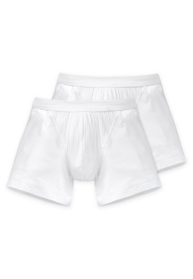 Schiesser Retro Pants "Authentic" (2er-Pack) mit stilvollem Nadelzug von Schiesser