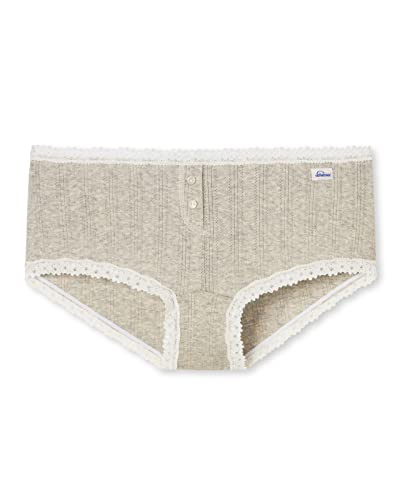 Schiesser Revival Agathe Micro-Pants 2er Pack grau 34 von Schiesser