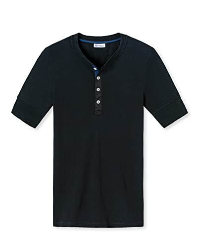 Schiesser Revival, He-Shirt Karl-Heinz, Langarm, KL, schwarz, 006-L von Schiesser