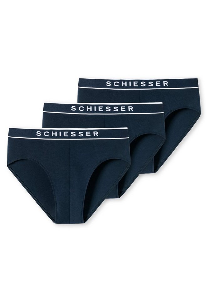 Schiesser Rioslip 95/5 (3er-Pack) mit sportlichem Webgummibund mit kontraststarken SCHIESSER-Logo von Schiesser