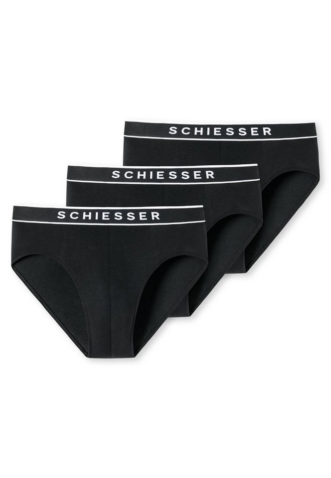 Schiesser Rioslip 95/5 (3er-Pack) mit sportlichem Webgummibund mit kontraststarken SCHIESSER-Logo von Schiesser