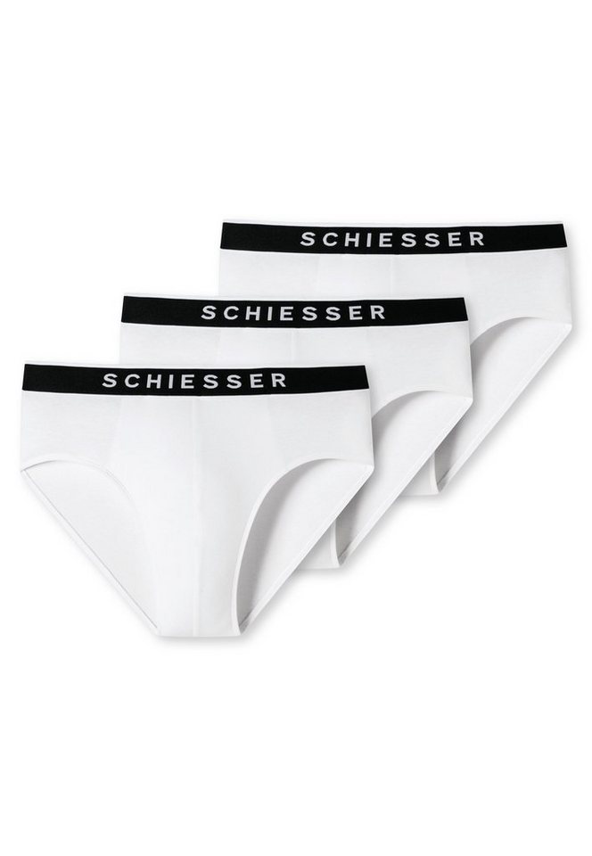 Schiesser Rioslip 95/5" (3er-Pack) sportlicher Webgummibund mit kontraststarken SCHIESSER-Logo" von Schiesser