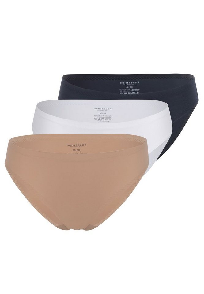 Schiesser Rioslip 3er Pack Invisible Soft (Spar-Set, 3-St) Rio Slip - Unsichtbar selbst unter eng anliegender Kleidung von Schiesser
