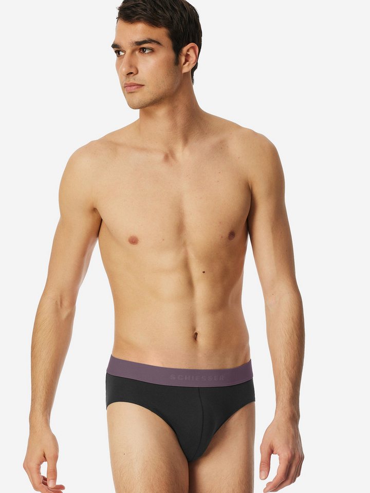 Schiesser Rioslip 95/5 Organic Cotton (3-St) brazilslip unterhose unterwäsche von Schiesser