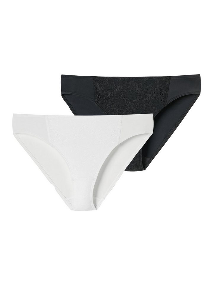 Schiesser Rioslip Air blickdichte Spitze (2-St) brazilslip unterhose unterwäsche von Schiesser