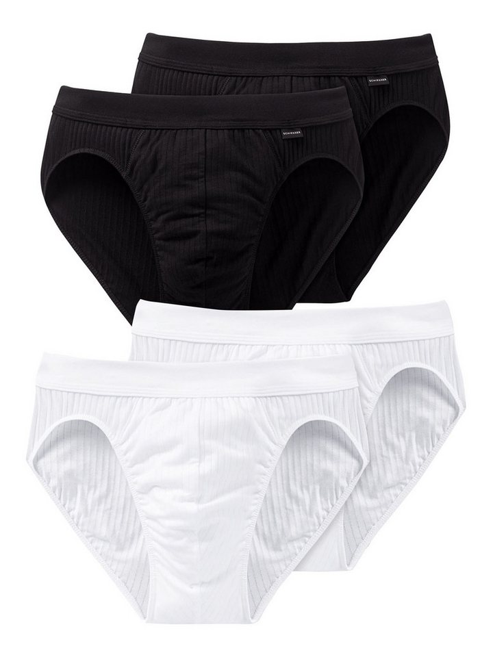 Schiesser Rioslip Authentic (4-St) brazilslip unterhose unterwäsche von Schiesser