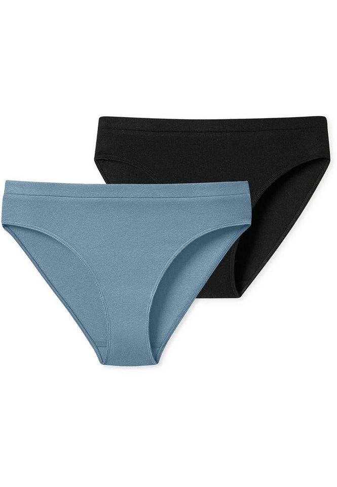 Schiesser Rioslip Feinripp - Pure Rib (2-St) brazilslip unterhose unterwäsche von Schiesser
