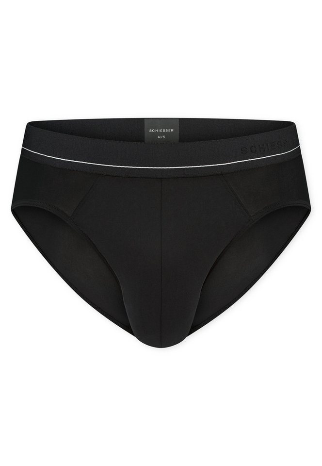 Schiesser Rioslip Pure Micro (5er Vorteilspack) Bund mit geprägtem Schriftzug von Schiesser