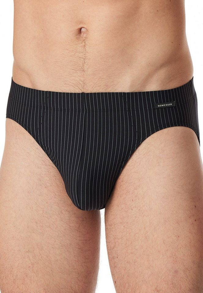 Schiesser Rioslip Pure Micro ohne Eingriff, ohne störende Seitennähte, gestreift von Schiesser