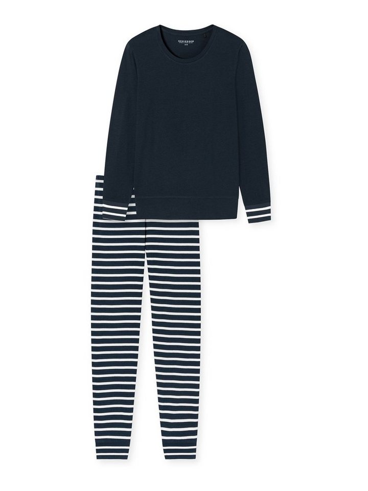 Schiesser Schlafanzug Casual Essentials Damen Frauen von Schiesser