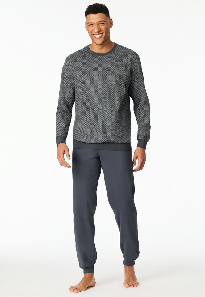 Schiesser Schlafanzug Comfort Essentials (2 tlg) mit angenehmen Bündchen von Schiesser
