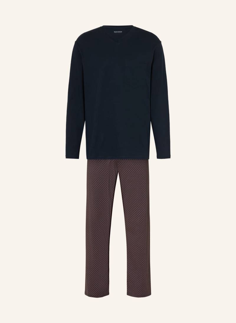 Schiesser Schlafanzug Comfort Essentials rot von Schiesser