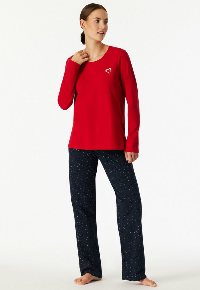 Schiesser Schlafanzug Family (2 tlg., 0) Langarm, Baumwolle, Rundhalsausschnitt von Schiesser