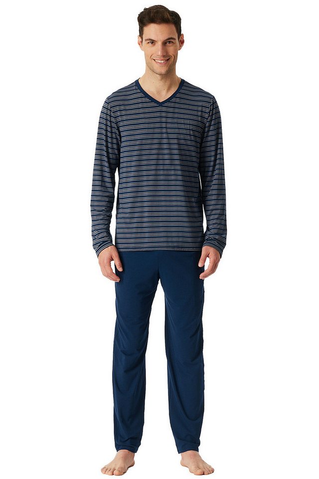 Schiesser Schlafanzug Herren Pyjama Set Long Life Soft von Schiesser