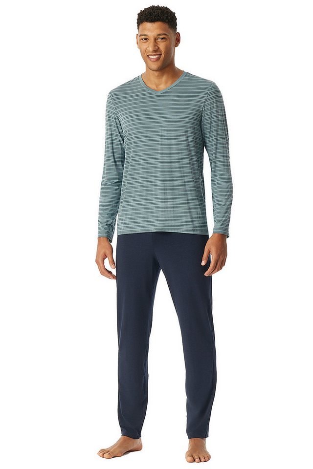 Schiesser Schlafanzug Herren Pyjama Set Long Life Soft von Schiesser