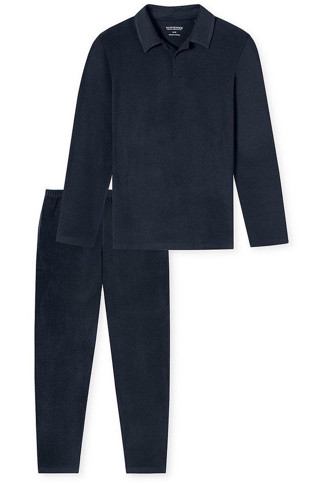 Schiesser Schlafanzug Selected Premium Herren Pyjama lang von Schiesser
