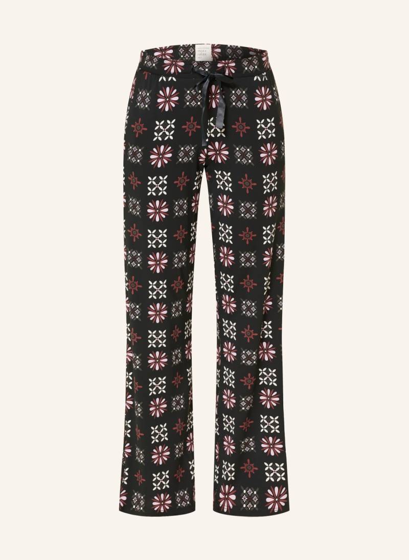 Schiesser Schlafhose Mix+Relax schwarz von Schiesser