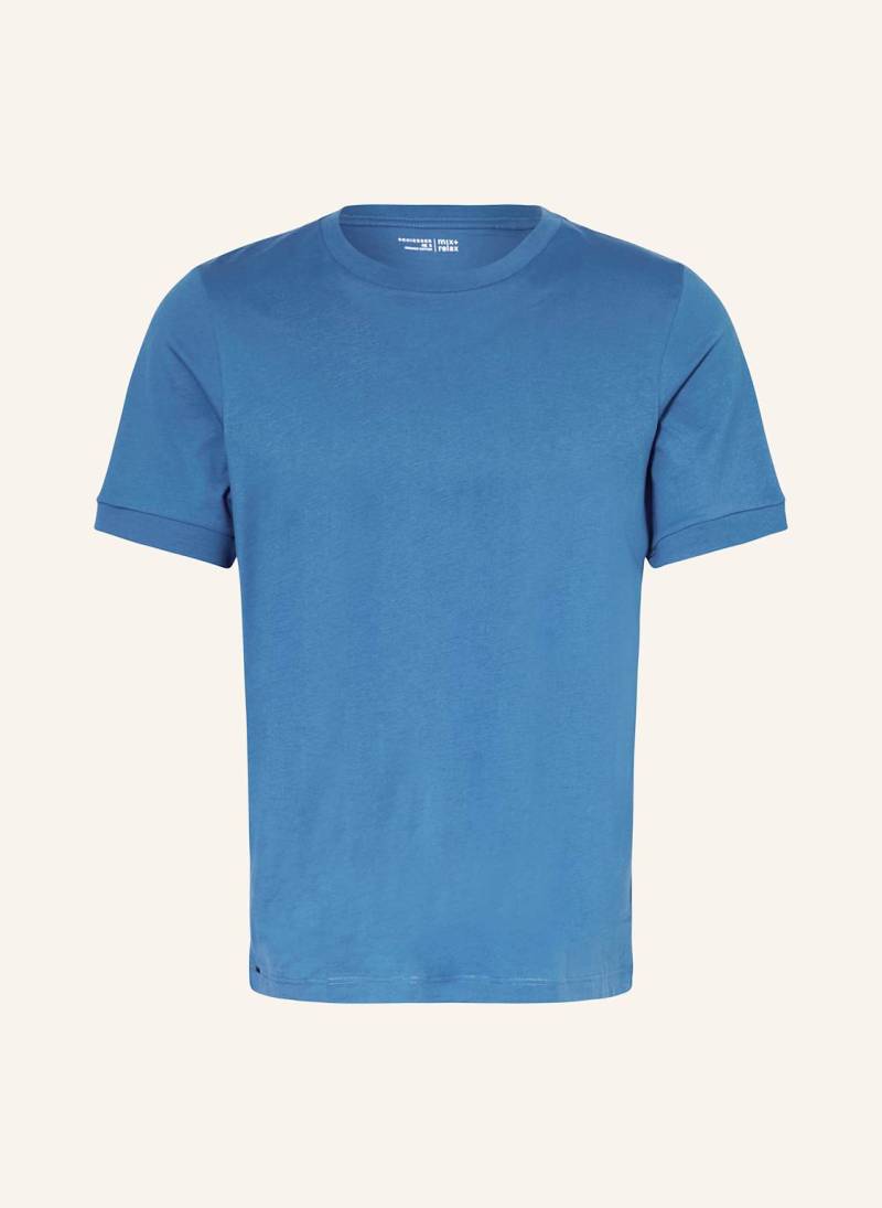 Schiesser Schlafshirt Mix+Relax blau von Schiesser