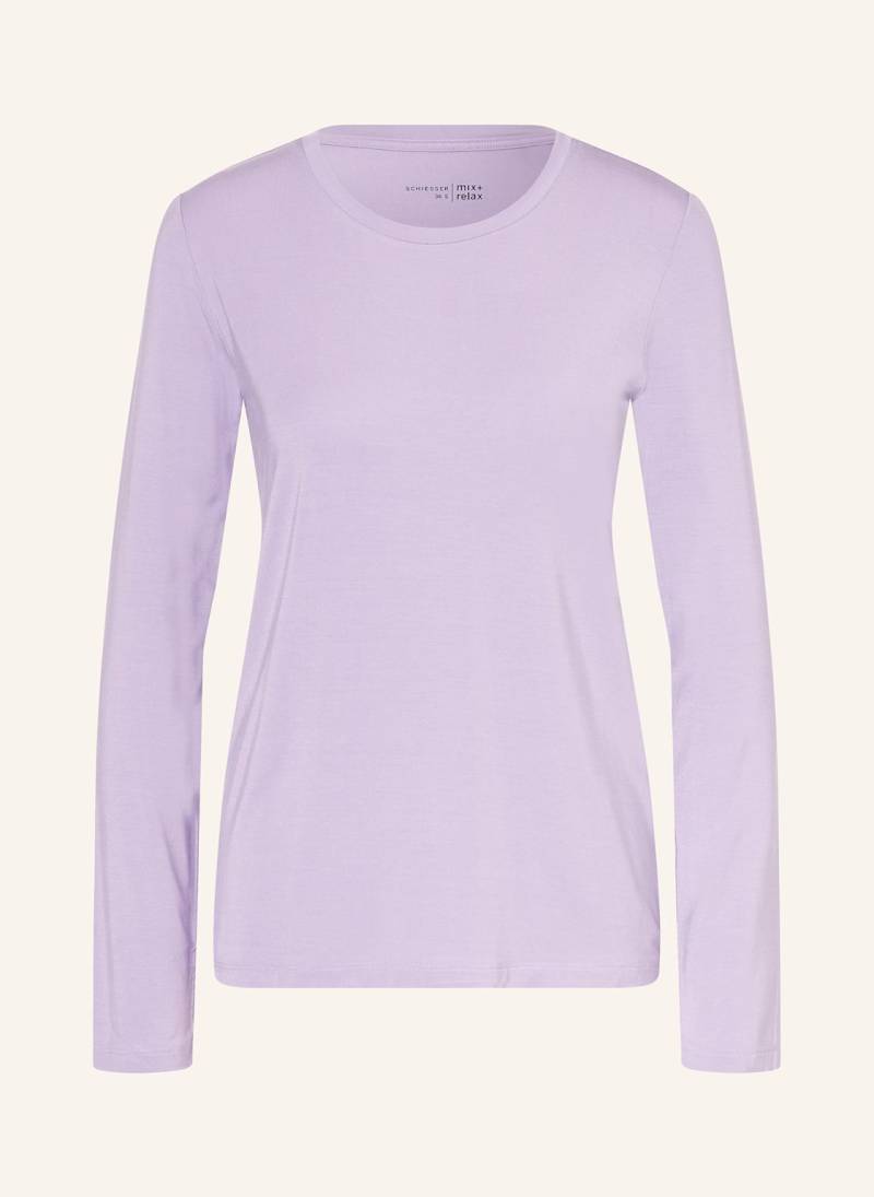 Schiesser Schlafshirt Mix+Relax lila von Schiesser