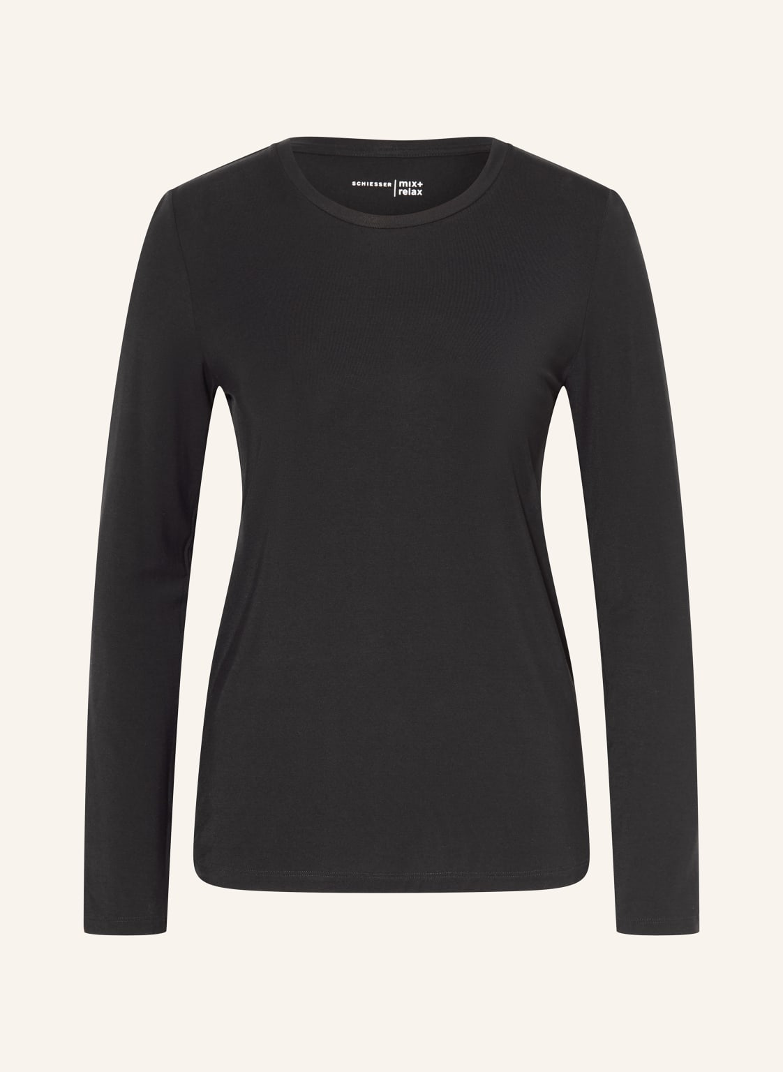 Schiesser Schlafshirt Mix+Relax schwarz von Schiesser