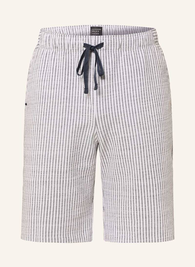 Schiesser Schlafshorts Mix+Relax blau von Schiesser