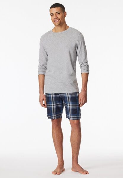 Schiesser Shirt langarm | Bio-Baumwolle | grau-meliert von Schiesser