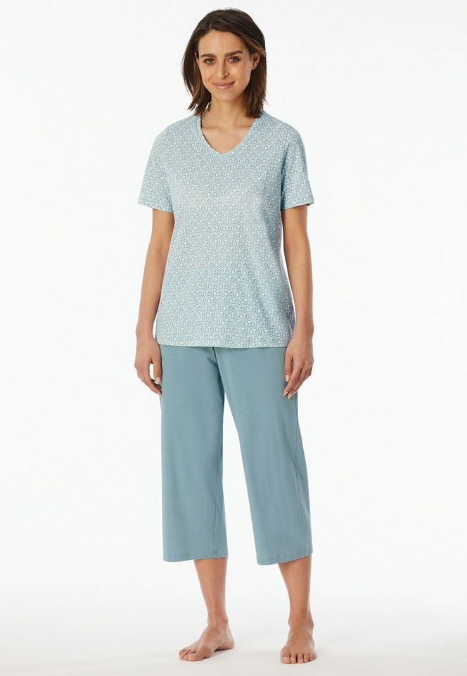 Schiesser Shorty Schlafanzug 3/4 Arm von Schiesser