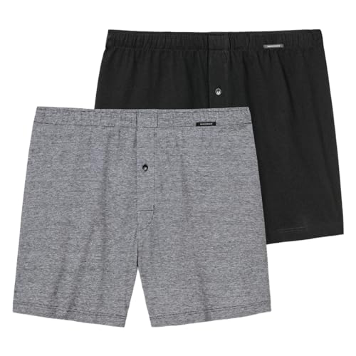 Schiesser - Singel-Jersey - Boxershorts - 2er Pack (4 Schwarz) von Schiesser