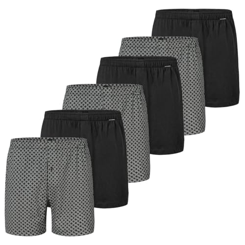 Schiesser - Singel-Jersey - Boxershorts - 6er Pack (6 Schwarz) von Schiesser