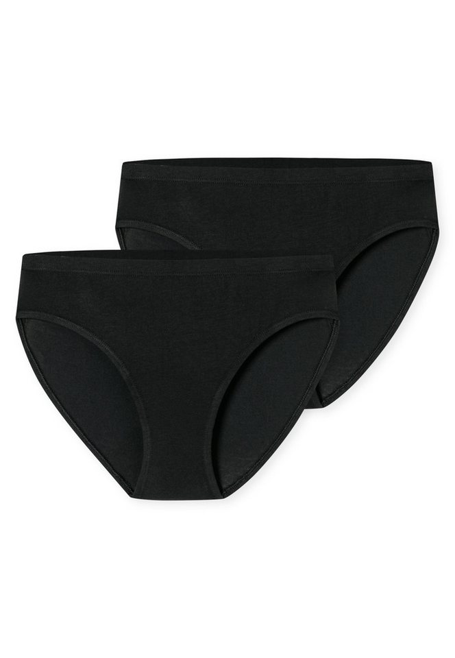 Schiesser Slip (2er-Pack) mit hohem Beinausschnitt von Schiesser