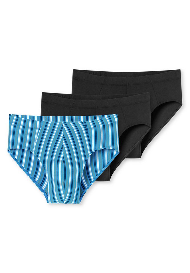 Schiesser Slip 3er Pack 95/5 Essentials - Cotton (Spar-Set, 3-St) Mini Slip / Unterhose - Baumwolle - ohne Eingriff - Atmungsaktiv von Schiesser