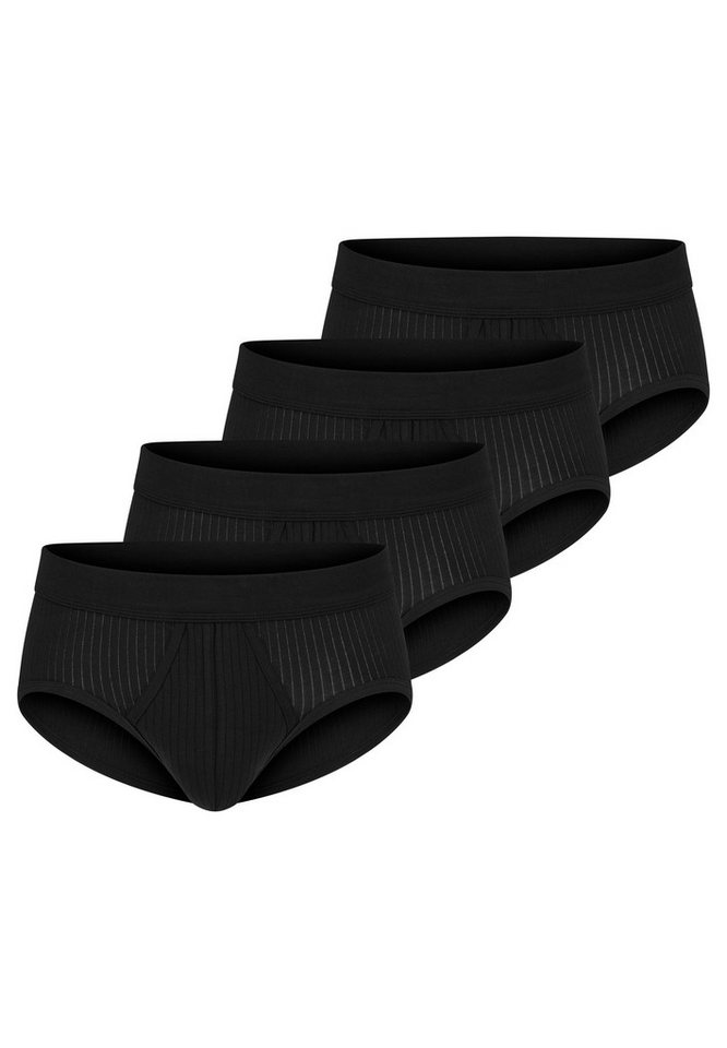 Schiesser Slip 4er Pack Cotton Essentials Authentic (Spar-Set, 4-St) Slip / Unterhose - Baumwolle - mit Eingriff - Blickdicht von Schiesser