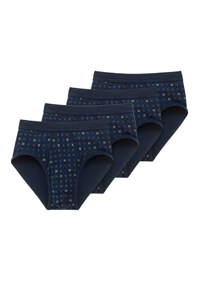 Schiesser Slip 4er Pack Cotton Essentials Feinripp (Spar-Set, 4-St) Slip / Unterhose - Baumwolle - mit Eingriff - Strapazierfähig von Schiesser