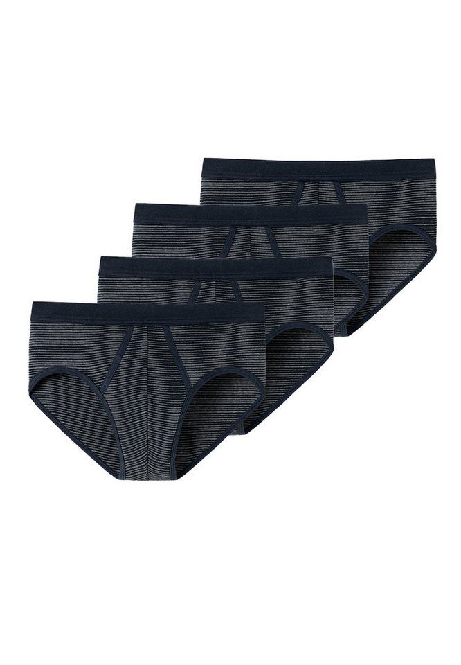 Schiesser Slip 4er Pack Original Classics (Spar-Set, 4-St) Sportslip / Unterhose - Baumwolle - mit Eingriff - Atmungsaktiv von Schiesser