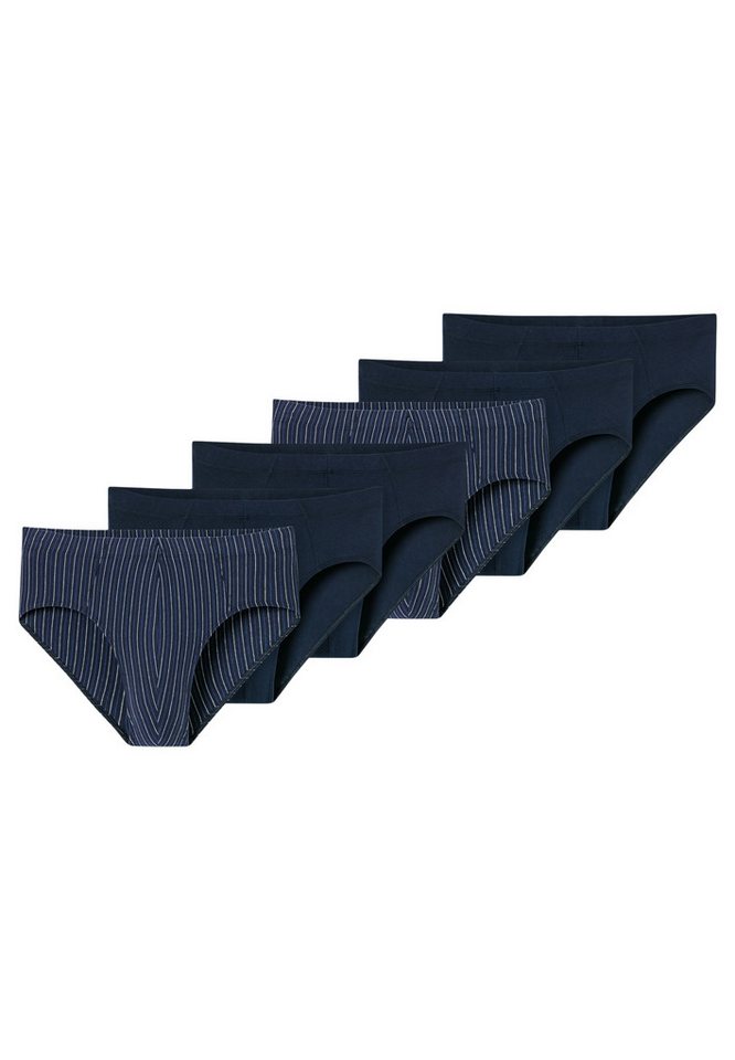 Schiesser Slip 6er Pack 95/5 Essentials (Spar-Set, 6-St) Mini Slip / Unterhose - Baumwolle - ohne Eingriff - Atmungsaktiv von Schiesser